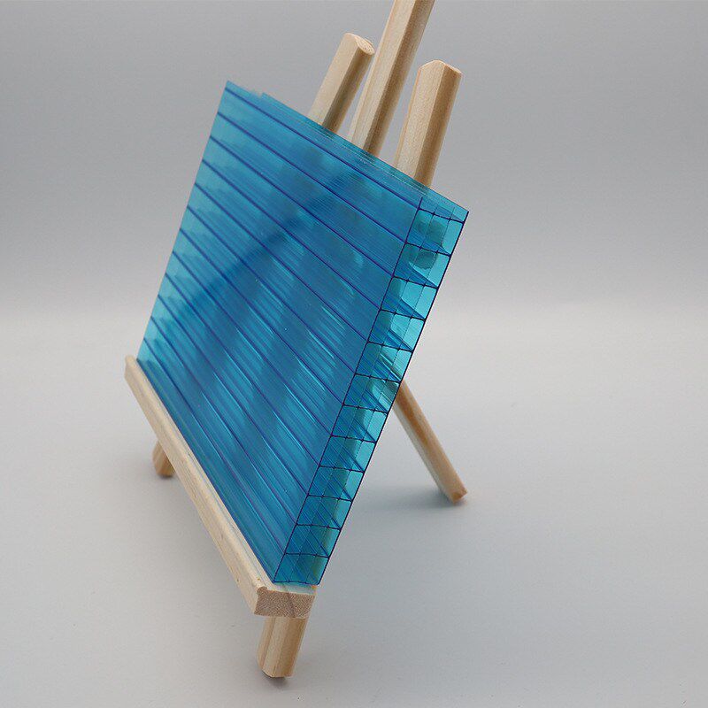 四层阳光板防雾滴PC中空板遮雨透明大棚采光板非洲温室耐力板出口