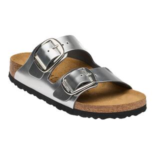 BIRKENSTOCK勃肯德国进口新品大扣女款牛皮革时尚Arizona双扣拖鞋