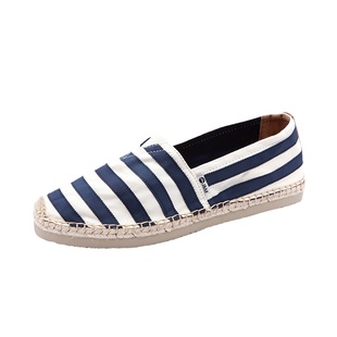 jm快乐玛丽男鞋潮低帮套脚帆布鞋条纹麻底休闲懒人鞋子一脚蹬189M