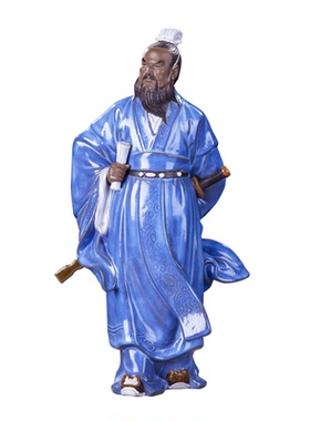 三国人物雕塑中式风佛山装饰品