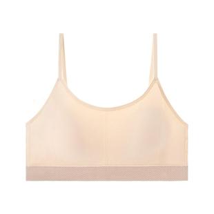 林卡运动内搭内衣无痕无钢圈文胸女无尺码均码舒适杯小背心带胸垫
