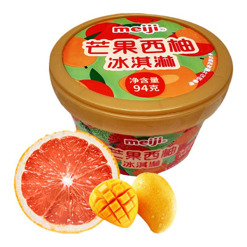 明治杯装冰淇淋香草巧克力椰果
