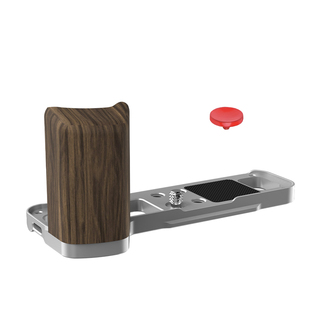 适用富士X-100VI金属指柄相机L型木质手柄x100vi手持手握黑檀胡桃木手柄拇指拍照辅助器快门按键L快装板配件