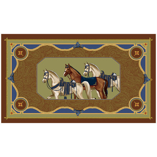 范居态度骑士餐桌垫心驰所愿马年新款防油防烫垫高级感桌面保护垫