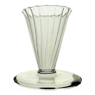 创意手冲滤杯 v30咖啡滤杯手工耐热玻璃滤器甜筒杯1人过滤滴漏杯