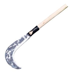 九哥锰钢锻打一体镰刀长柄修枝砍柴刀农用割草工具老式砍树小弯刀