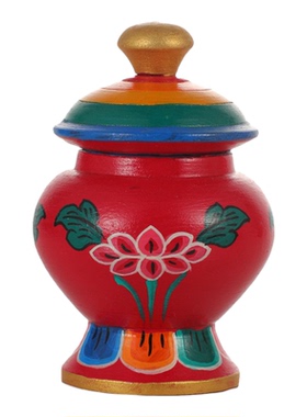 孜玛朵玛三根本彩绘工艺朵玛食子