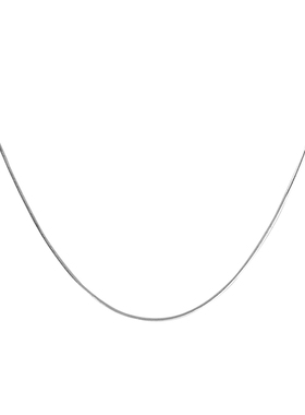 极简冷淡风纯银蛇骨素链男女通用