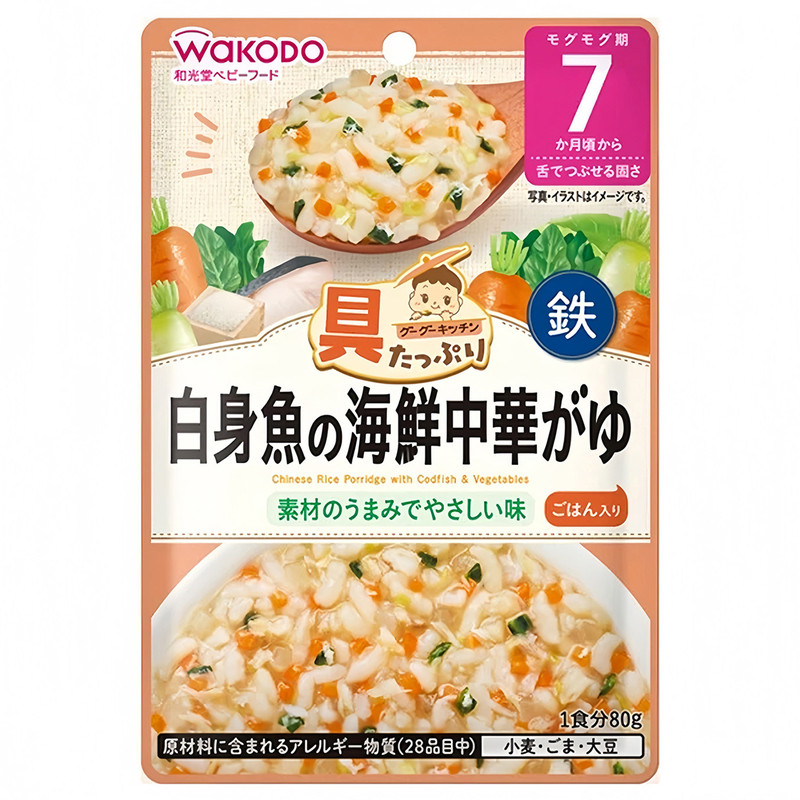 日本和光堂o宝宝低盐辅食粥面
