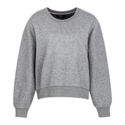 HAVVA慵懒风加绒加厚圆领小众拼接卫衣女士套头上衣2026春V3-2910