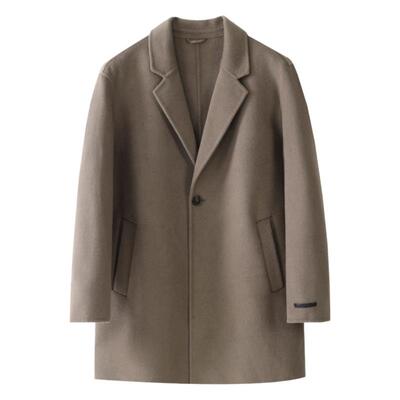 绵羊毛保暖毛呢大衣冬季