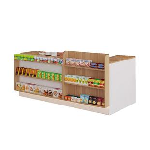 吧台桌收银台店铺小型柜台超市收款台便利店文具店转角前台接待台