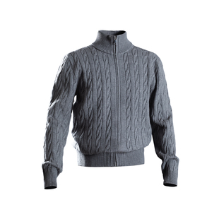 Monster Guardians N系列休闲老钱风拉链开衫修身针织毛衣外套男