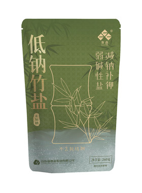 高钾低钠盐未加碘正宗竹盐食用盐