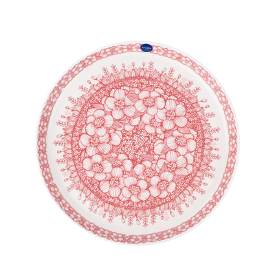 arabia芬兰进口野玫瑰马克盘子