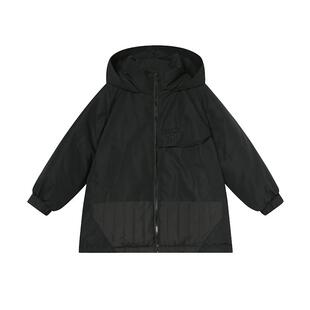 RBIGX瑞比克童装冬季新款儿童帅气派克服拼接长款羽绒服