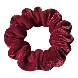 【3件8折】真丝丝绒发圈女简约复古大肠圈红色新年发绳气质高级感