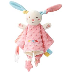 安抚玩偶宝宝安抚巾婴儿可入口睡眠豆豆手偶睡觉手指偶玩具可啃咬