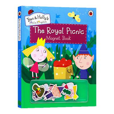 班班和莉莉的小王国皇家野餐磁铁书 英文原版 Ben and Holly's Little Kingdom: The Royal Picnic Magnet Book 同名动画书