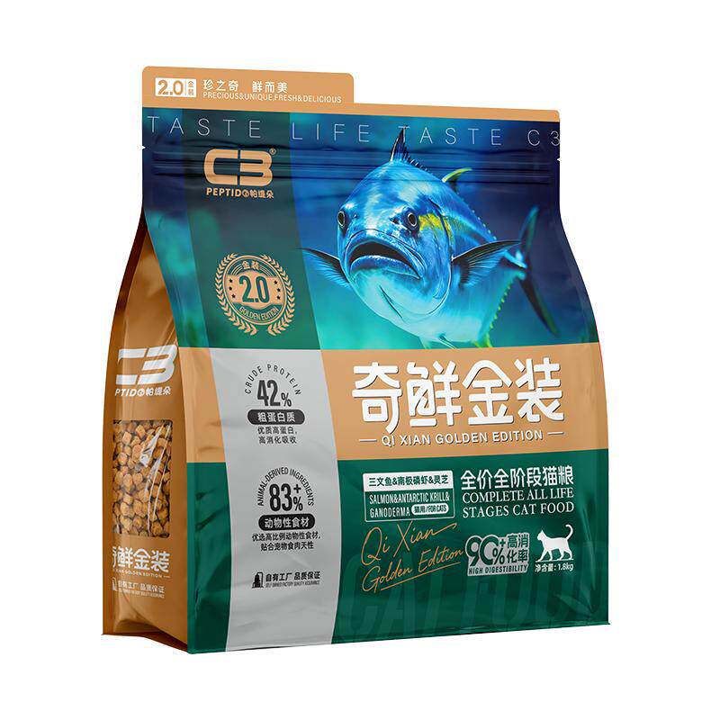 C3奇鲜金装全阶段通用猫粮1.8kg