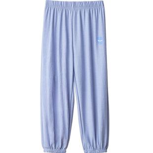 红豆儿童裤子男童夏季防蚊裤女童夏装冰丝裤子中大童轻薄透气长裤