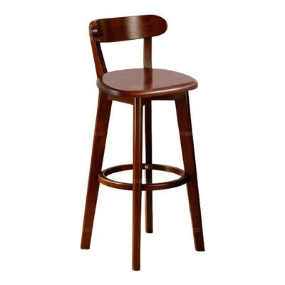 吧台椅子实木高脚凳吧台凳子简约家用高脚椅商用餐椅收银餐桌椅子