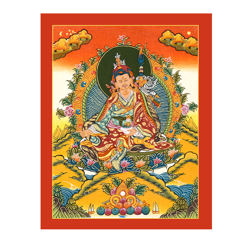 客厅装饰画尼泊尔手绘唐卡藏村