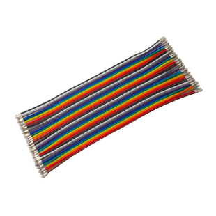 40P彩排线 杜邦线 双头压XH2.54端子 双头不插壳 连接线