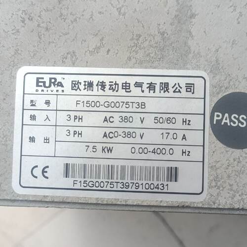 溢价-欧瑞F1500-G0075T3B 变频器主板一块，三相380