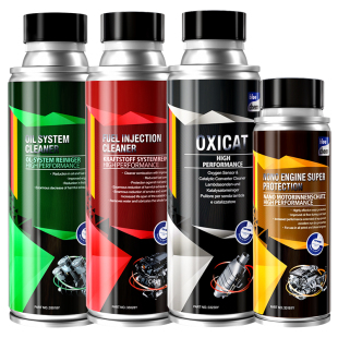 德国蓝海豚燃油宝除积碳三元催化发动机内部清洗剂纳米抗磨四件套