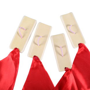 快板儿童节板方巾红绸专业舞蹈指板幼儿园口才初学入门竹板刻字