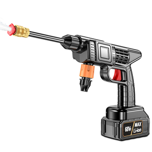 洗车高压水枪家用刷车洗地神器强力增压清洗机无线锂电池电动水抢