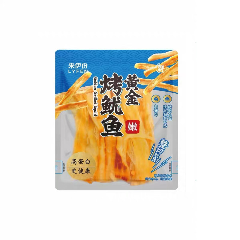 黄金烤鱿鱼整切嫩条高蛋白熟