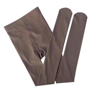 春秋裸感假透肉透肤大码加绒加厚打底裤女空姐灰光腿加厚连裤一体