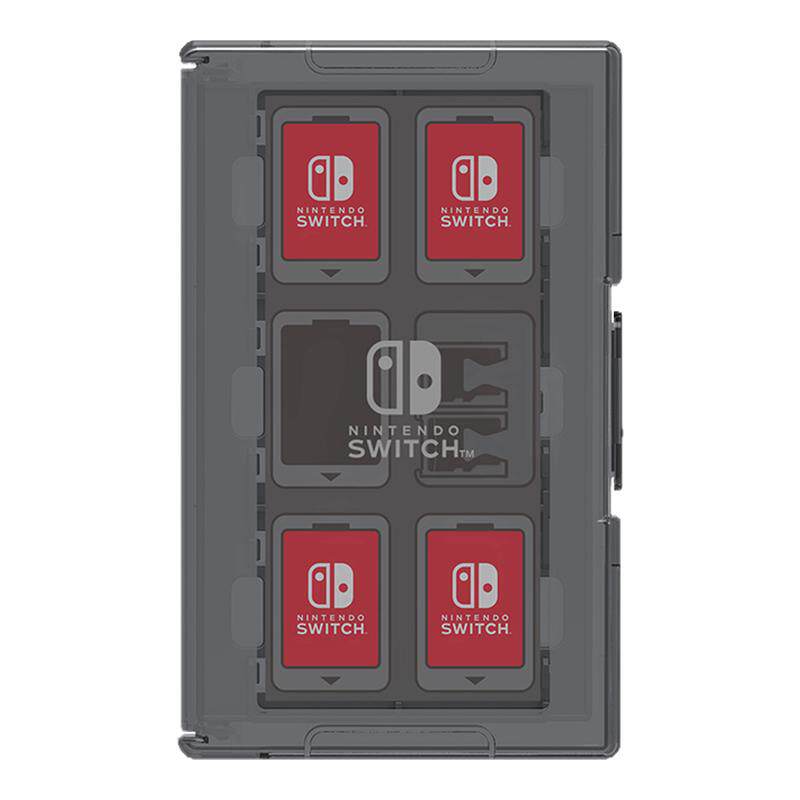 HORI switch卡带任天堂授权游戏卡盒 黑色蓝色白色可收纳24枚卡 ns配件热卖简约