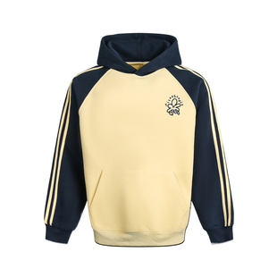 TIRED美式潮流插肩袖拼色连帽卫衣秋冬季宽松套头衫街头休闲上衣