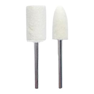 西德进口羊毛磨头模具镜面抛光羊毛轮3mm金属玉石打磨头柱形棉球