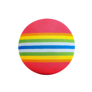 猫力幼猫咪玩具球逗猫球宠物彩虹球EVA小球耐咬微弹力大号静音球