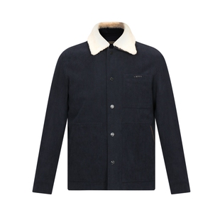 CARSYDA男装秋冬新品时尚羊毛皮毛领灯芯绒工装鹅绒羽绒服