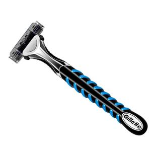 吉列威锋3强化版手动剃须刀男士刮胡刀三层刀片刀头吉利刮脸刀