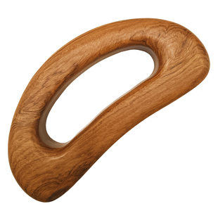 黄花梨木半圆刮痧带脉推板疏通经络全身通用擀筋神器肩颈刮痧工具