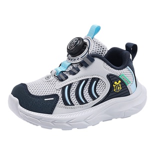 巴布豆童鞋男童单网运动鞋2026夏季新款透气防臭轻便儿童跑步鞋潮