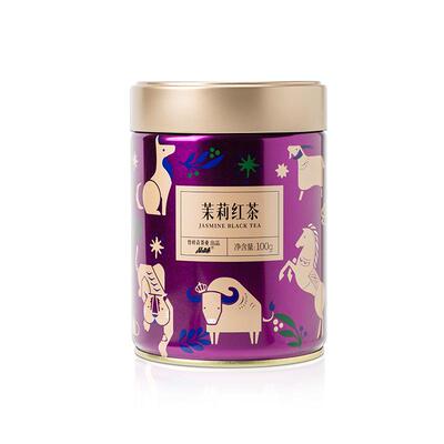 品味牌茉莉红茶一级大罐装100g