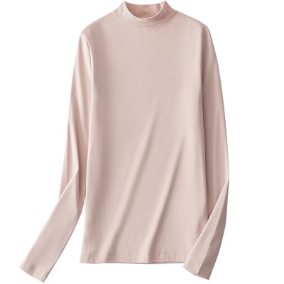 莫代尔加绒加厚长袖打底衫秋冬季