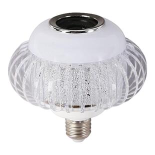 蓝牙音乐灯泡会唱歌的七彩旋转水晶灯笼球泡客厅遥控小夜灯氛围灯