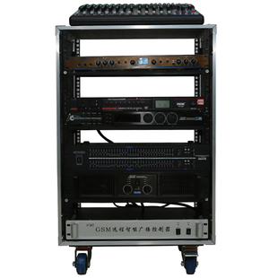 专业功放机柜12U机柜16U航空箱调音台简易机架音响可调节移动舞台