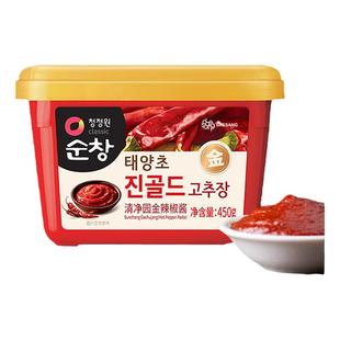 清净园辣椒酱450g韩式辣酱石锅拌饭酱甜辣酱烤肉酱炒年糕酱调味料