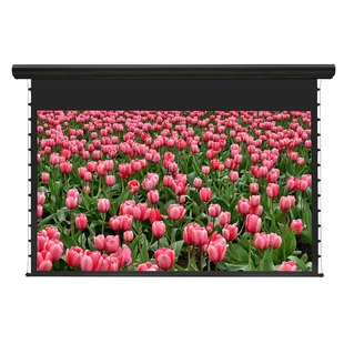 经科JK电动遥控拉线投影幕布H3-FL/2t拉绳正投背投微孔透声幕白软幕灰100/120寸16比9高清家用适用超短焦长焦