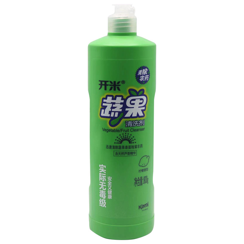 开米包邮蔬果净800g清洗剂柠檬香型洗水果蔬菜清洁剂洗洁精去农药