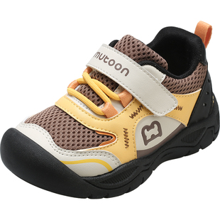 牧童男童运动鞋儿童鞋2025秋冬新款软底户外登山鞋网面学生女童鞋